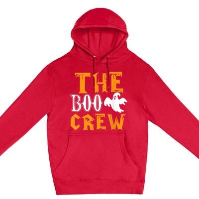 The Boo Crew Lazy Halloween Costume Funny Ghost Spirit Premium Pullover Hoodie