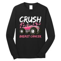 Truck Breast Cancer Awareness For Boys Long Sleeve Shirt