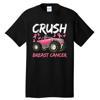 Truck Breast Cancer Awareness For Boys Tall T-Shirt