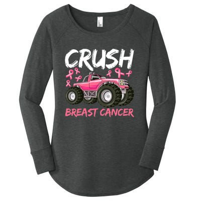 Truck Breast Cancer Awareness For Boys Women's Perfect Tri Tunic Long Sleeve Shirt