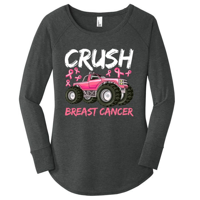 Truck Breast Cancer Awareness For Boys Women's Perfect Tri Tunic Long Sleeve Shirt