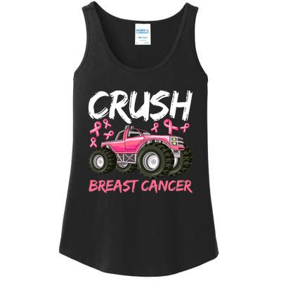 Truck Breast Cancer Awareness For Boys Ladies Essential Tank