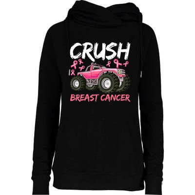 Truck Breast Cancer Awareness For Boys Womens Funnel Neck Pullover Hood