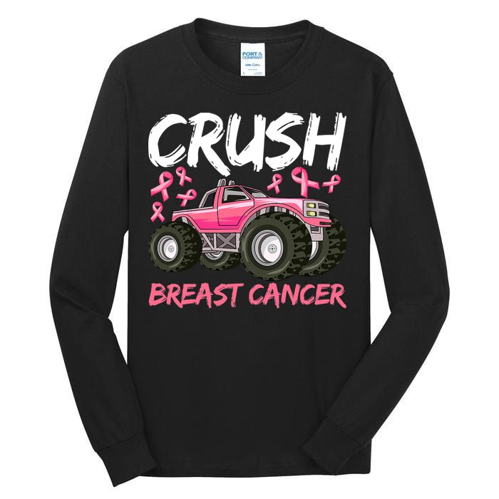 Truck Breast Cancer Awareness For Boys Tall Long Sleeve T-Shirt