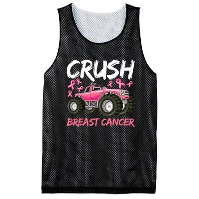 Truck Breast Cancer Awareness For Boys Mesh Reversible Basketball Jersey Tank