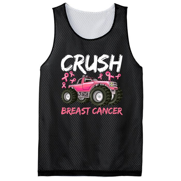 Truck Breast Cancer Awareness For Boys Mesh Reversible Basketball Jersey Tank