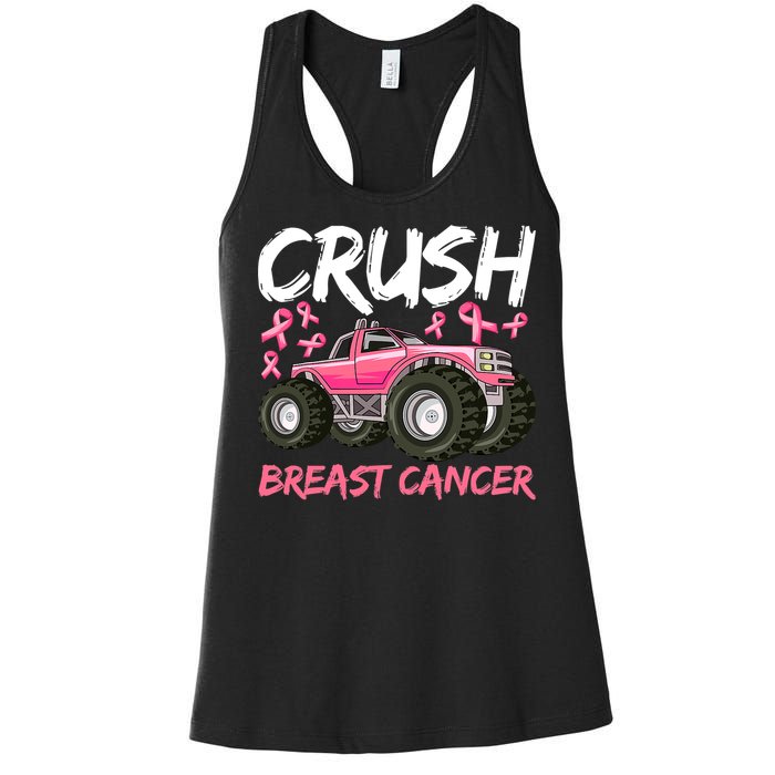 Truck Breast Cancer Awareness For Boys Women's Racerback Tank