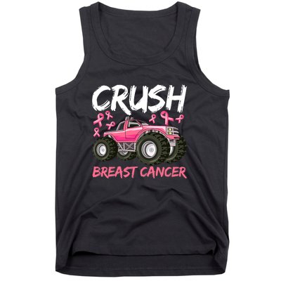 Truck Breast Cancer Awareness For Boys Tank Top