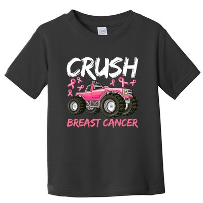 Truck Breast Cancer Awareness For Boys Toddler T-Shirt