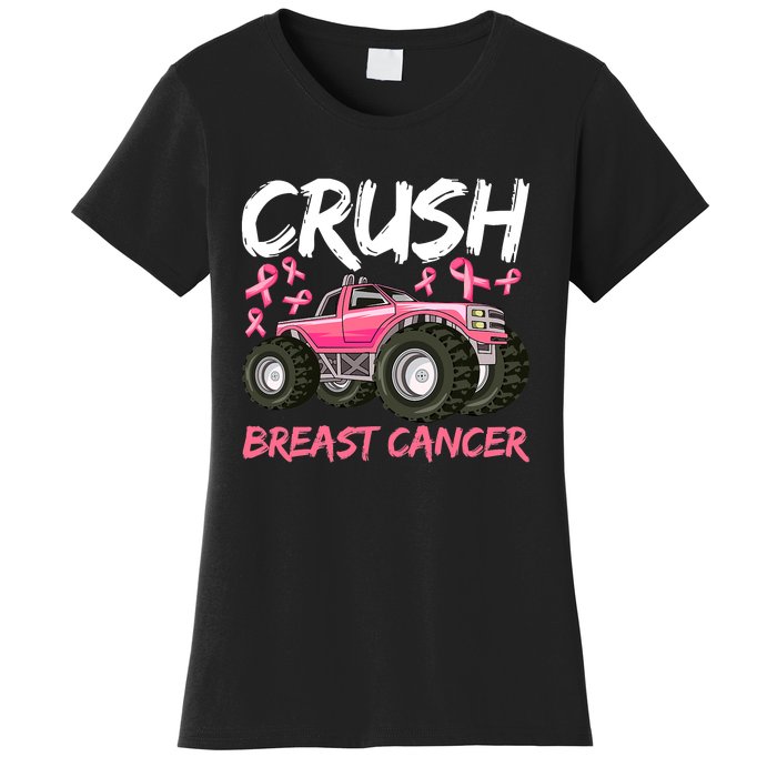 Truck Breast Cancer Awareness For Boys Women's T-Shirt