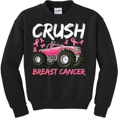 Truck Breast Cancer Awareness For Boys Kids Sweatshirt