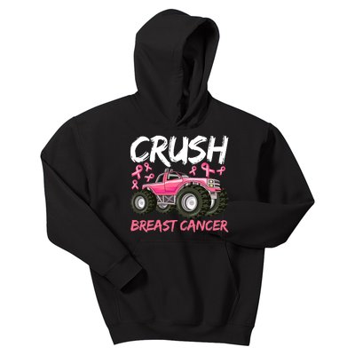 Truck Breast Cancer Awareness For Boys Kids Hoodie