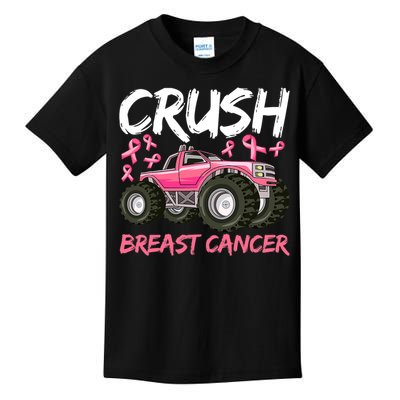 Truck Breast Cancer Awareness For Boys Kids T-Shirt