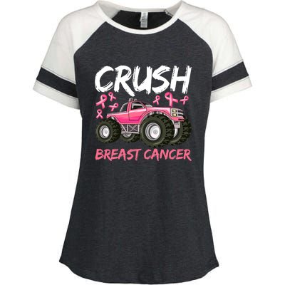 Truck Breast Cancer Awareness For Boys Enza Ladies Jersey Colorblock Tee