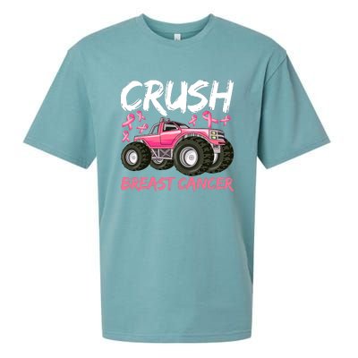 Truck Breast Cancer Awareness For Boys Sueded Cloud Jersey T-Shirt