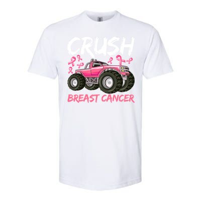 Truck Breast Cancer Awareness For Boys Softstyle CVC T-Shirt