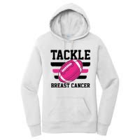 Tackle Breast Cancer Football Fan Women's Pullover Hoodie