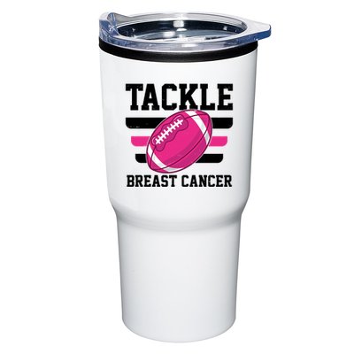 Tackle Breast Cancer Football Fan Tumbler