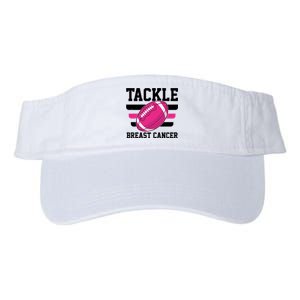 Tackle Breast Cancer Football Fan Valucap Bio-Washed Visor