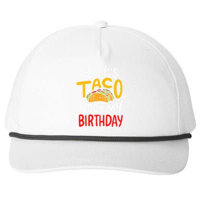 Taco Birthday Cinco De Mayo Gift Snapback Five-Panel Rope Hat