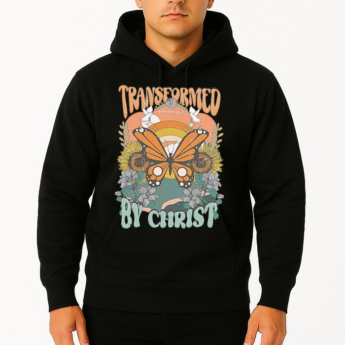 Transformed by Christ Boho christian Trendy Christian  Hoodie