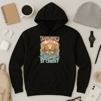 Transformed by Christ Boho christian Trendy Christian  Hoodie