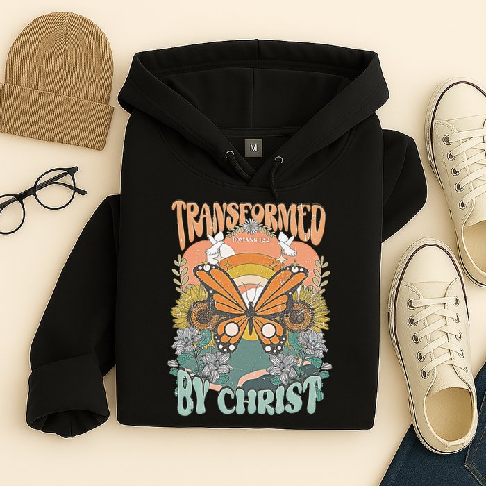 Transformed by Christ Boho christian Trendy Christian  Hoodie