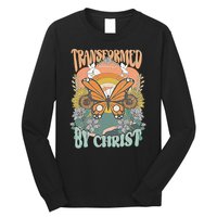 Transformed by Christ Boho christian Trendy Christian  Long Sleeve Shirt