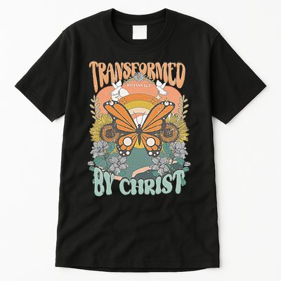 Transformed by Christ Boho christian Trendy Christian  Tall T-Shirt