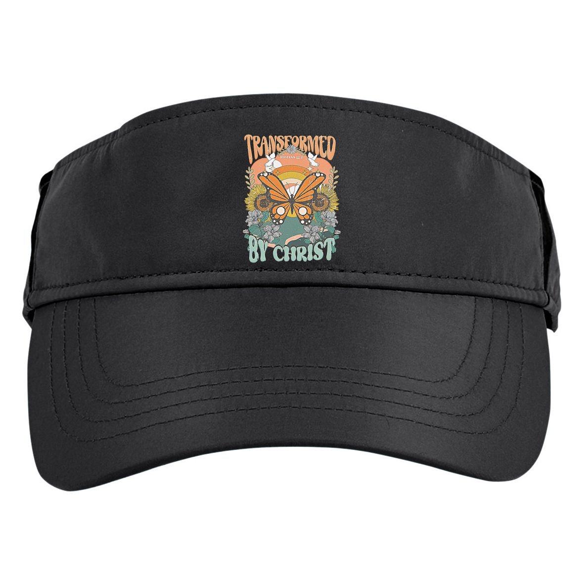 Transformed by Christ Boho christian Trendy Christian  Adult Drive Performance Visor