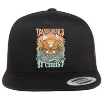 Transformed by Christ Boho christian Trendy Christian  Flat Bill Trucker Hat