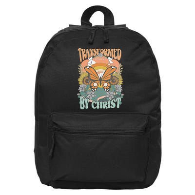 Transformed by Christ Boho christian Trendy Christian  16 in Basic Backpack