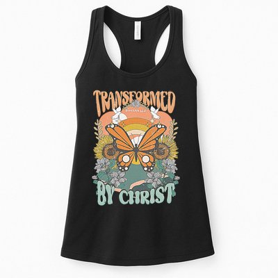 Transformed by Christ Boho christian Trendy Christian  Womens Tank Top