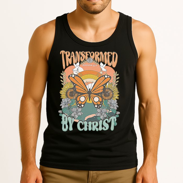 Transformed by Christ Boho christian Trendy Christian  Tank Top