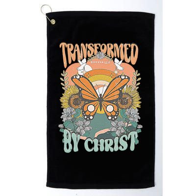 Transformed by Christ Boho christian Trendy Christian  Golf Towel
