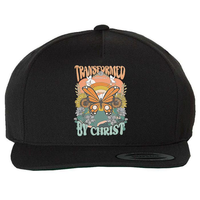 Transformed by Christ Boho christian Trendy Christian  Wool Snapback Cap