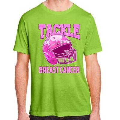 Tackle Breast Cancer Awareness Football Helmet Adult ChromaSoft Performance T-Shirt