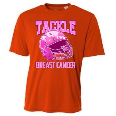 Tackle Breast Cancer Awareness Football Helmet Cooling Performance Crew T-Shirt