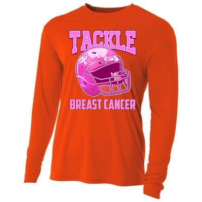 Tackle Breast Cancer Awareness Football Helmet Cooling Performance Long Sleeve Crew