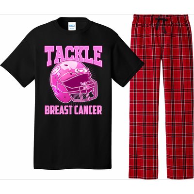 Tackle Breast Cancer Awareness Football Helmet Pajama Set