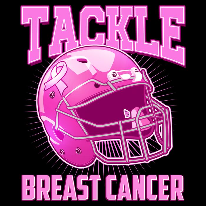 Tackle Breast Cancer Awareness Football Helmet Full Zip Hoodie