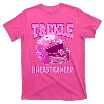 Tackle Breast Cancer Awareness Football Helmet T-Shirt