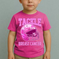 Tackle Breast Cancer Awareness Football Helmet Toddler T-Shirt