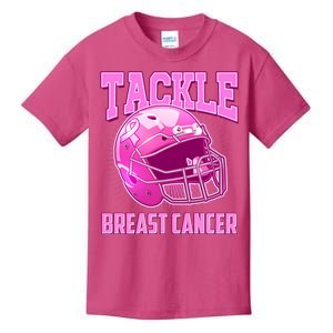 Tackle Breast Cancer Awareness Football Helmet Kids T-Shirt