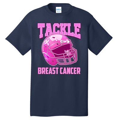 Tackle Breast Cancer Awareness Football Helmet Tall T-Shirt