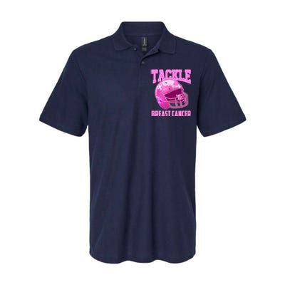 Tackle Breast Cancer Awareness Football Helmet Softstyle Adult Sport Polo