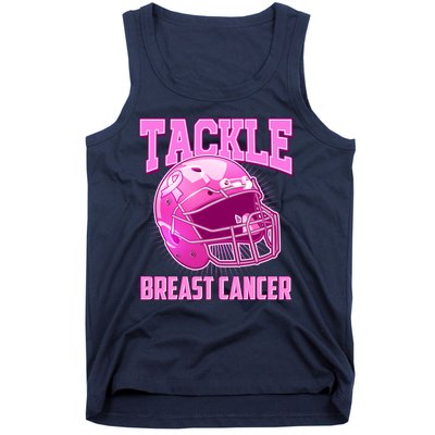 Tackle Breast Cancer Awareness Football Helmet Tank Top