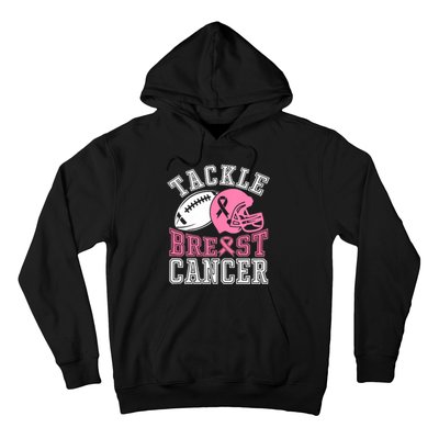 Tackle Breast Cancer Awareness Football Lover Hoodie