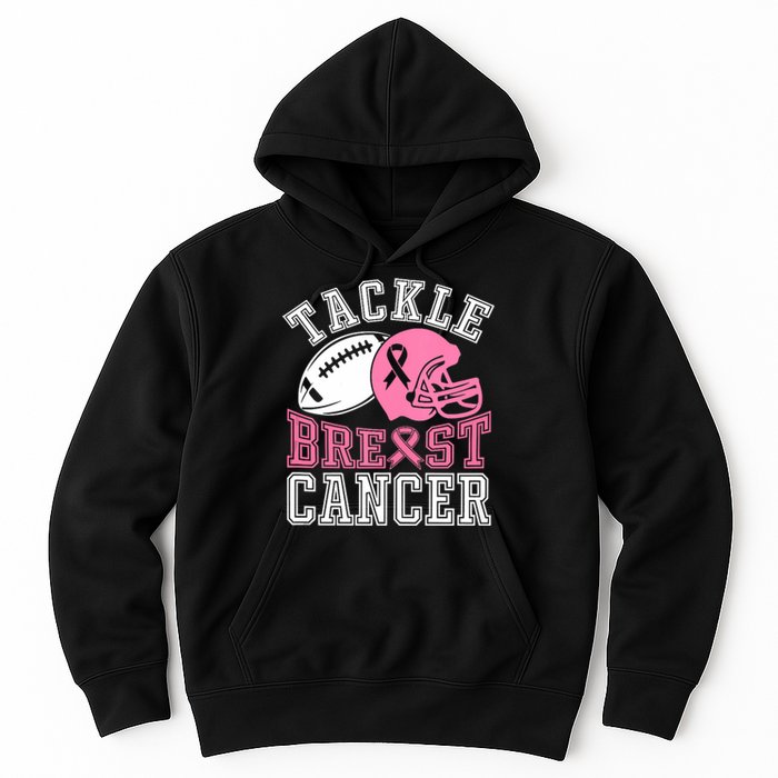 Tackle Breast Cancer Awareness Football Lover Hoodie