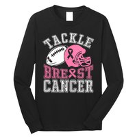 Tackle Breast Cancer Awareness Football Lover Long Sleeve Shirt